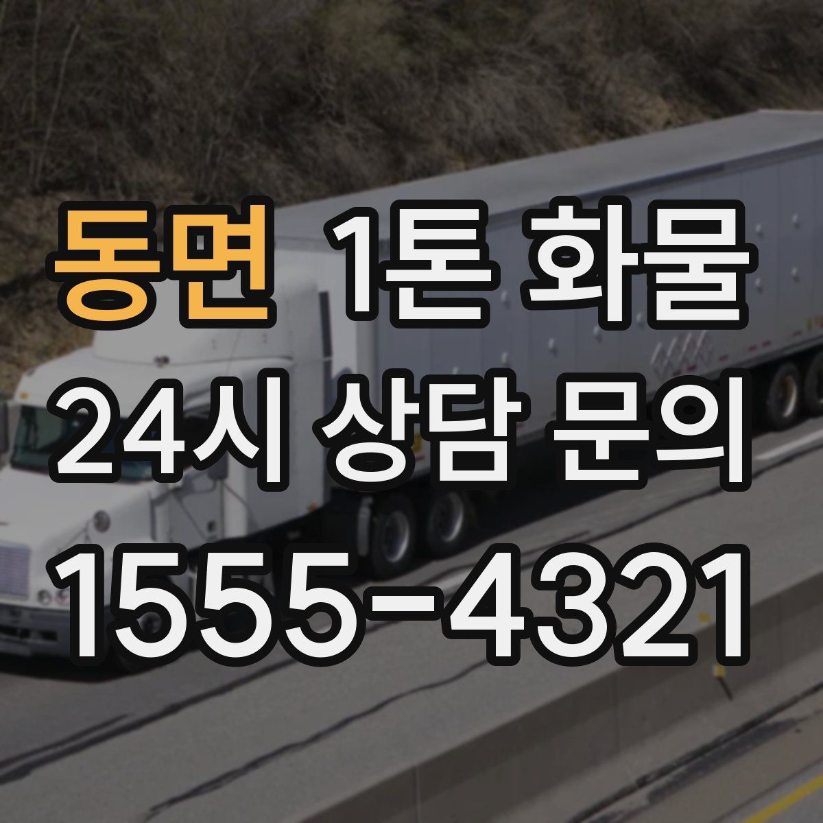 동면 1톤 화물