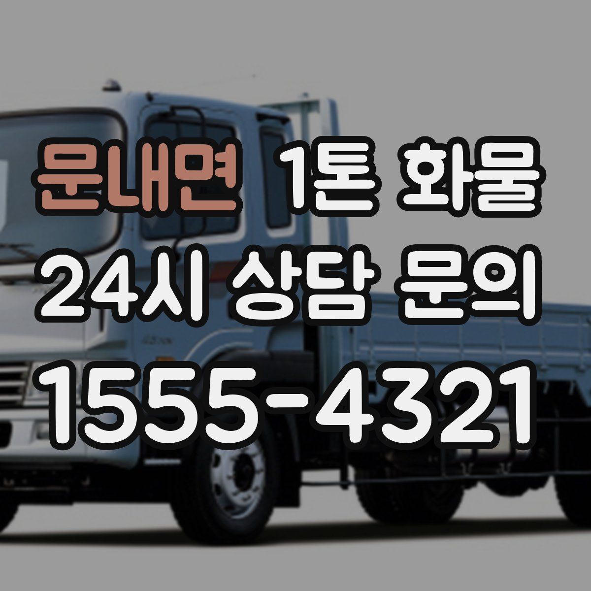 문내면 1톤 화물
