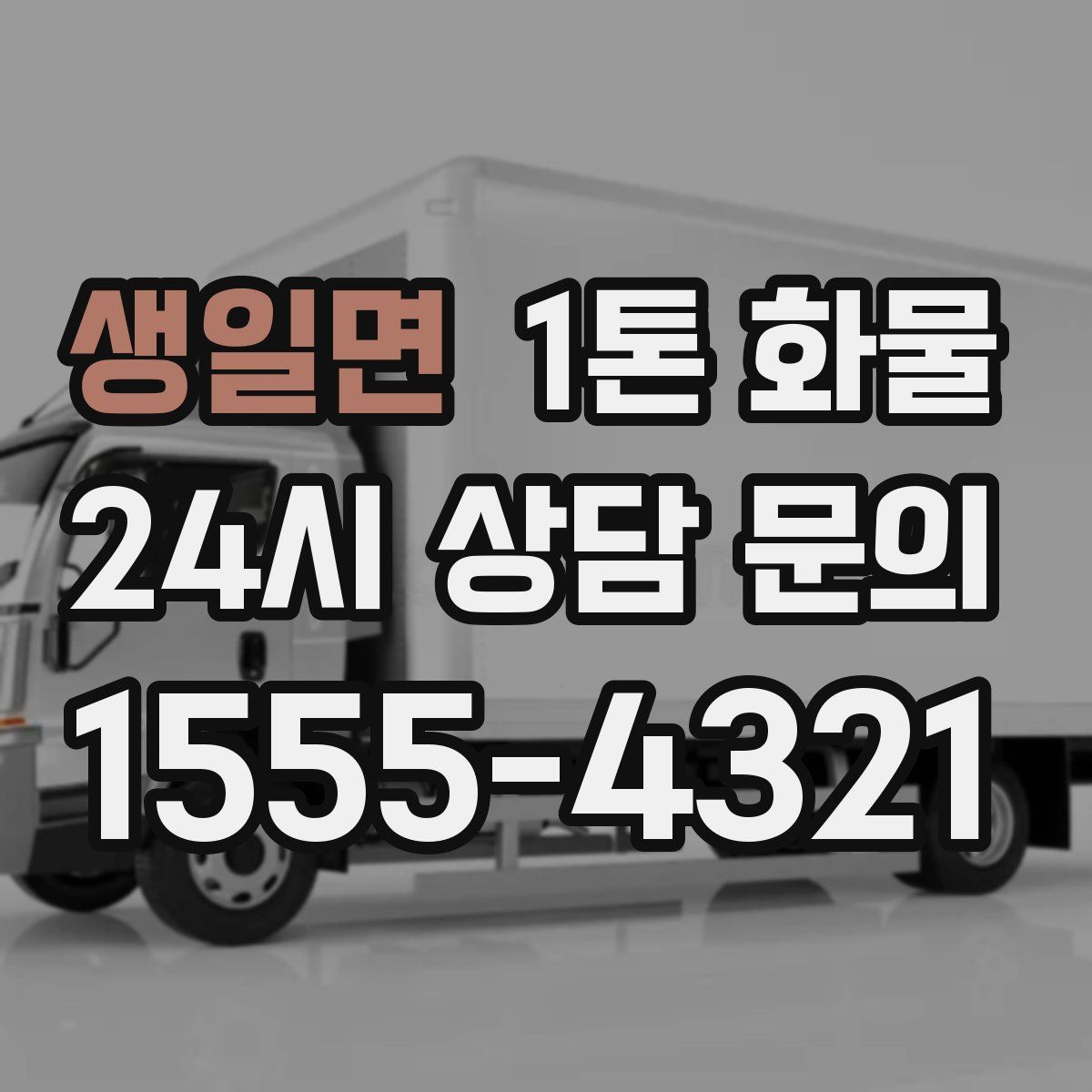 생일면 1톤 화물