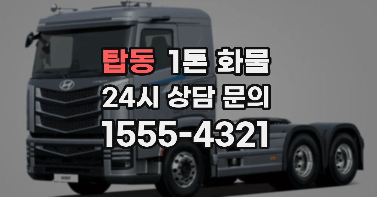 탑동 1톤 화물