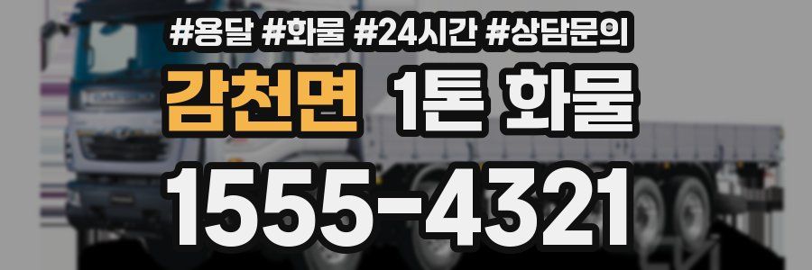 감천면 1톤 화물