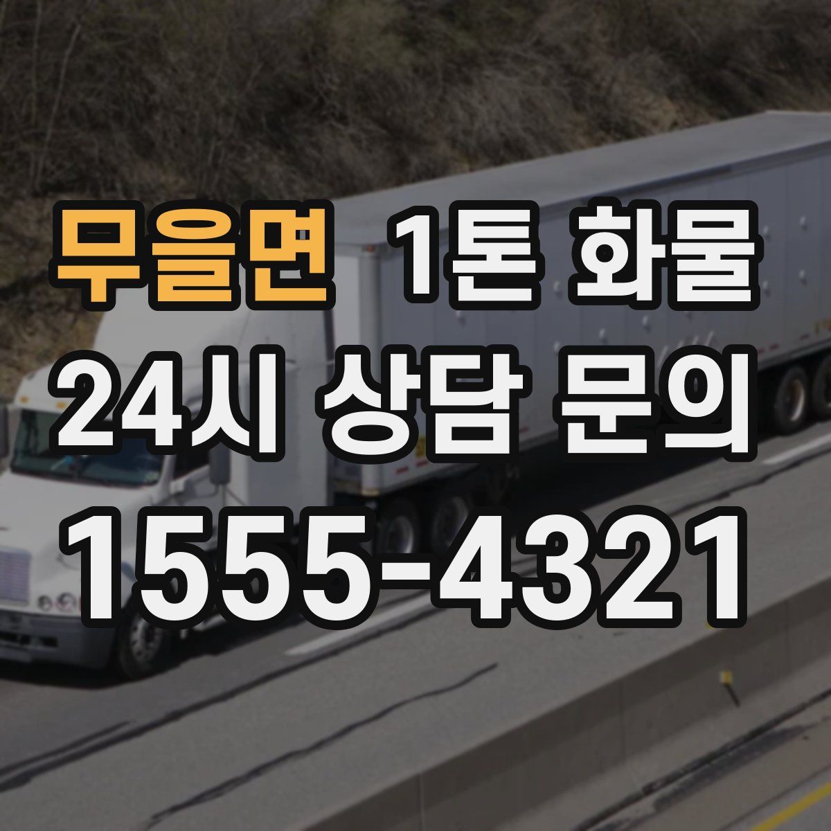 무을면 1톤 화물