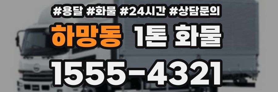 하망동 1톤 화물
