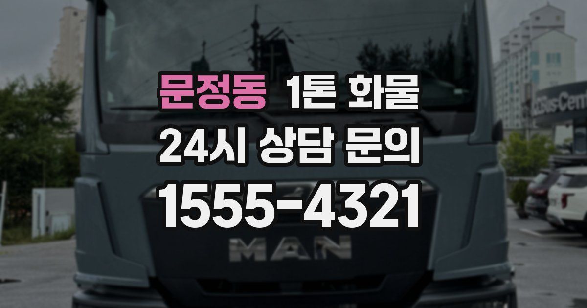 문정동 1톤 화물