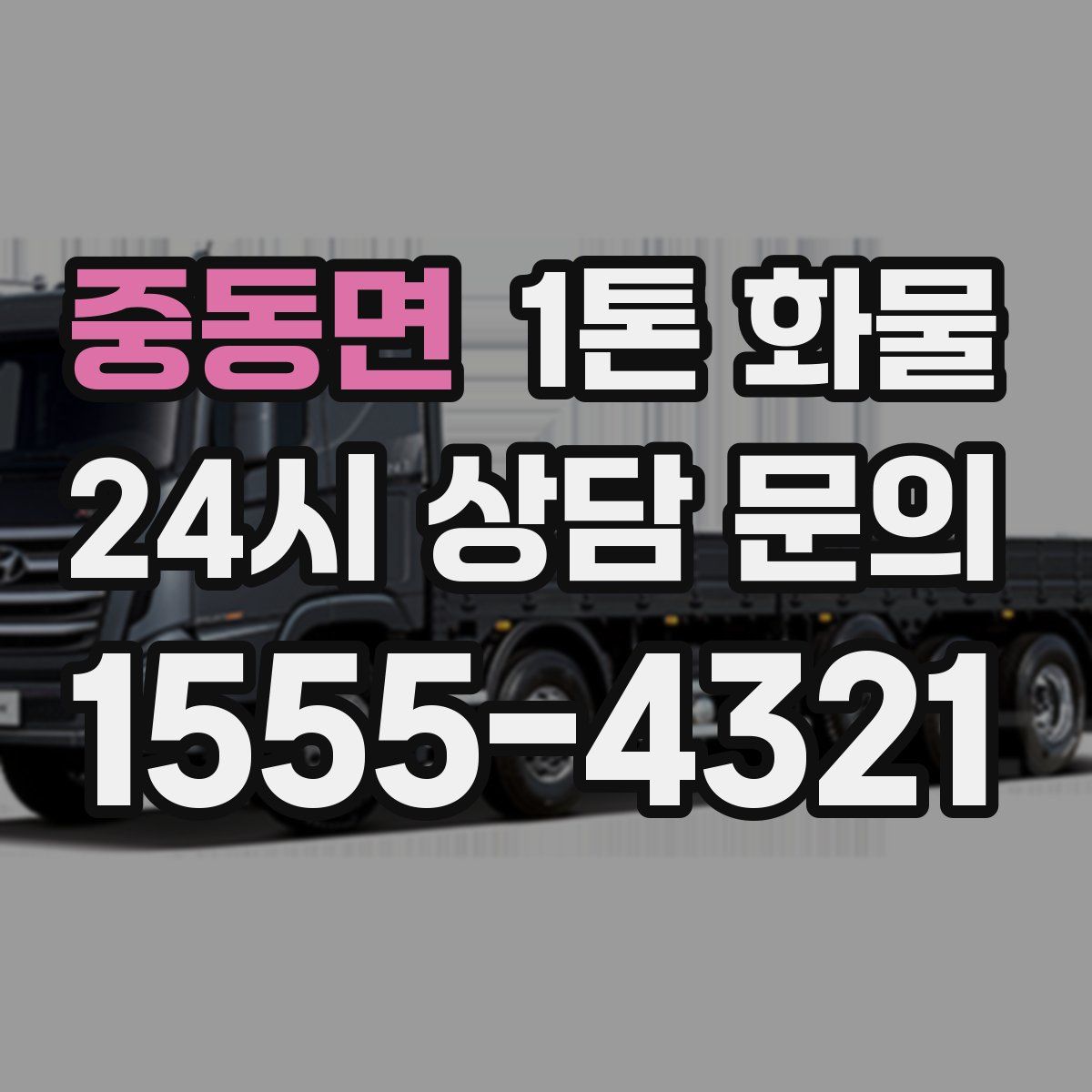 중동면 1톤 화물