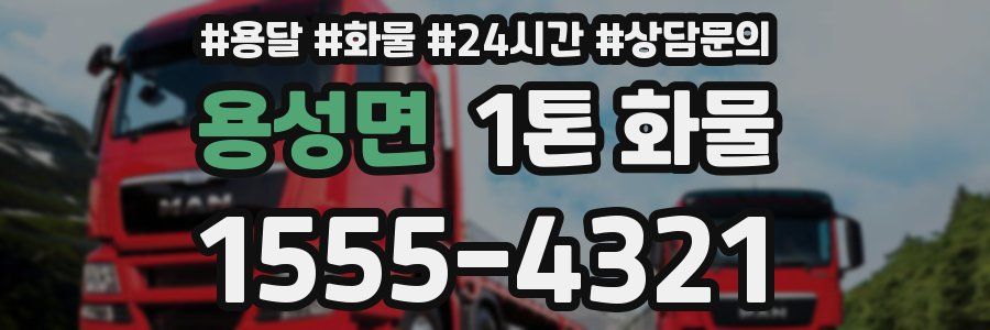 용성면 1톤 화물