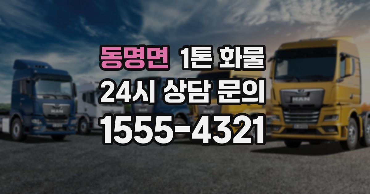 동명면 1톤 화물