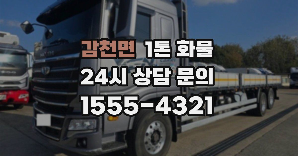 감천면 1톤 화물