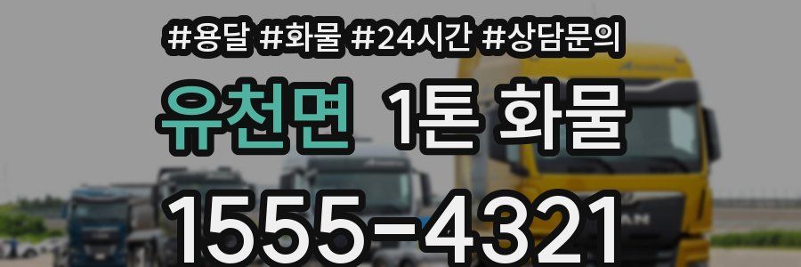 유천면 1톤 화물