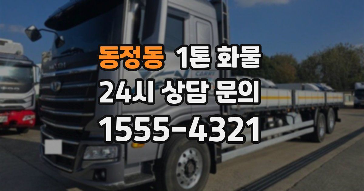 동정동 1톤 화물