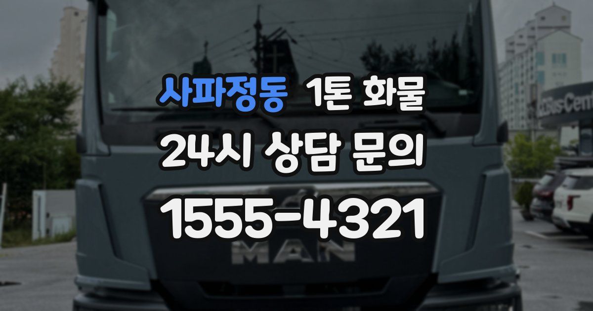 사파정동 1톤 화물