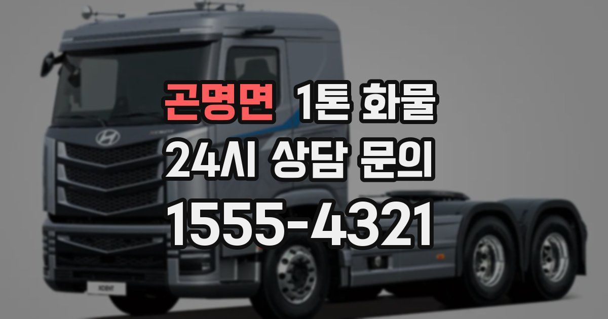 곤명면 1톤 화물
