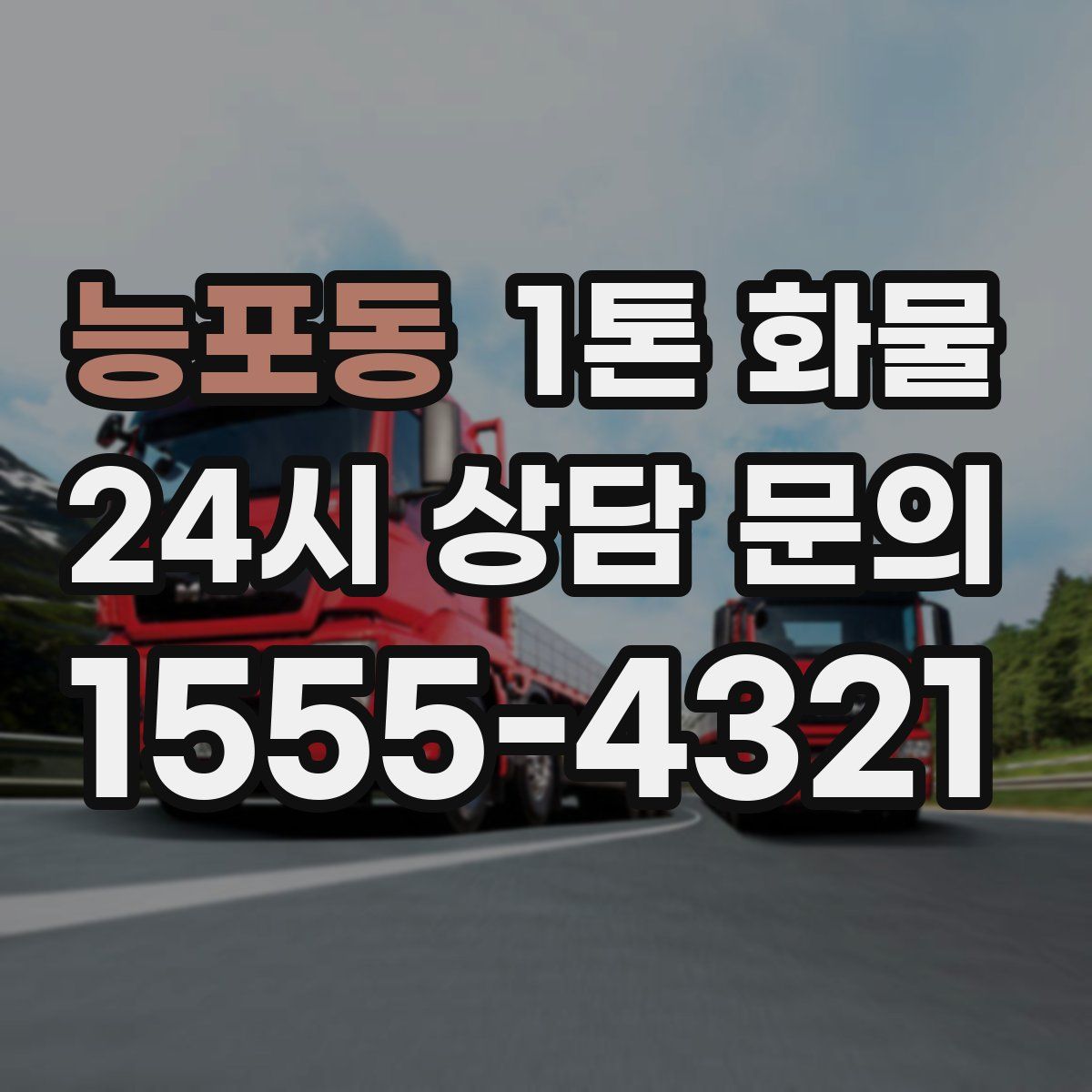 능포동 1톤 화물