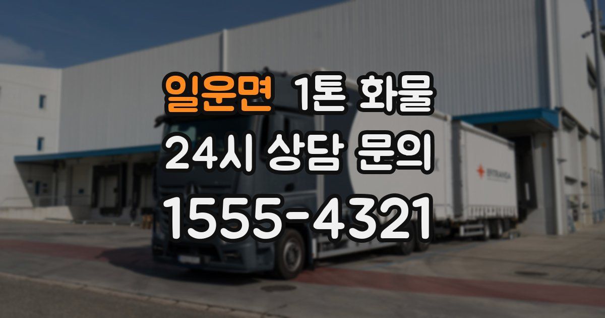 일운면 1톤 화물