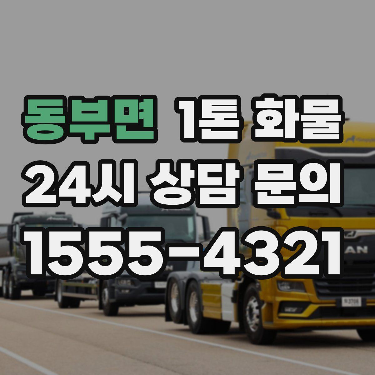 동부면 1톤 화물