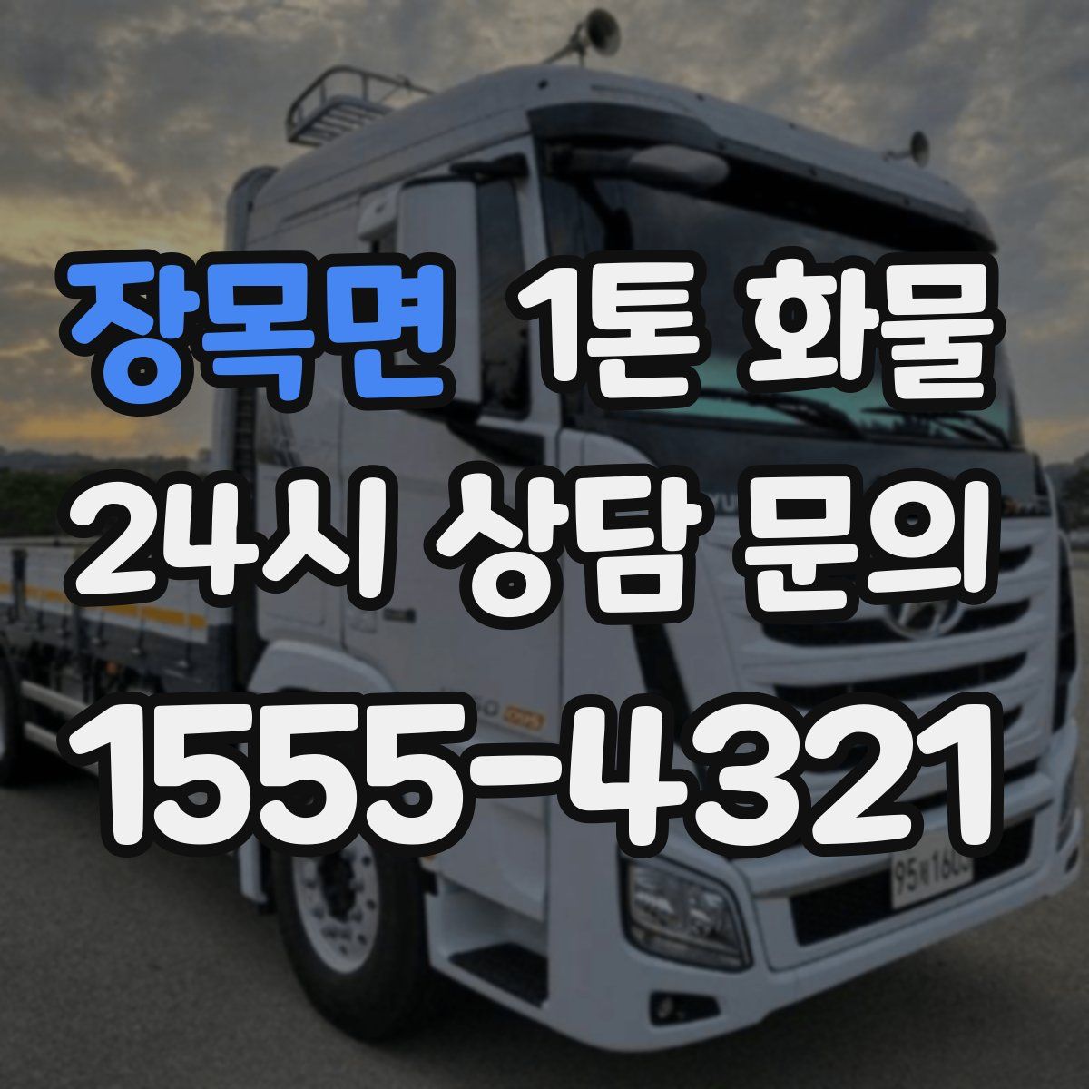 장목면 1톤 화물