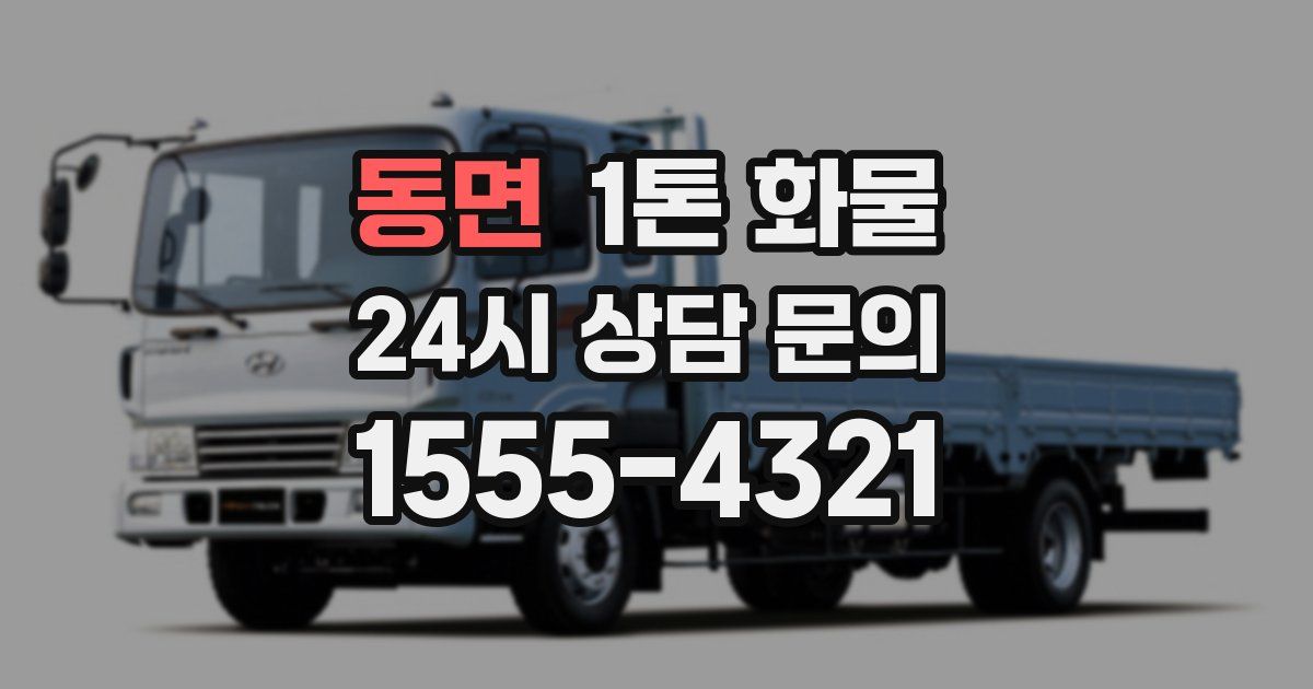 동면 1톤 화물