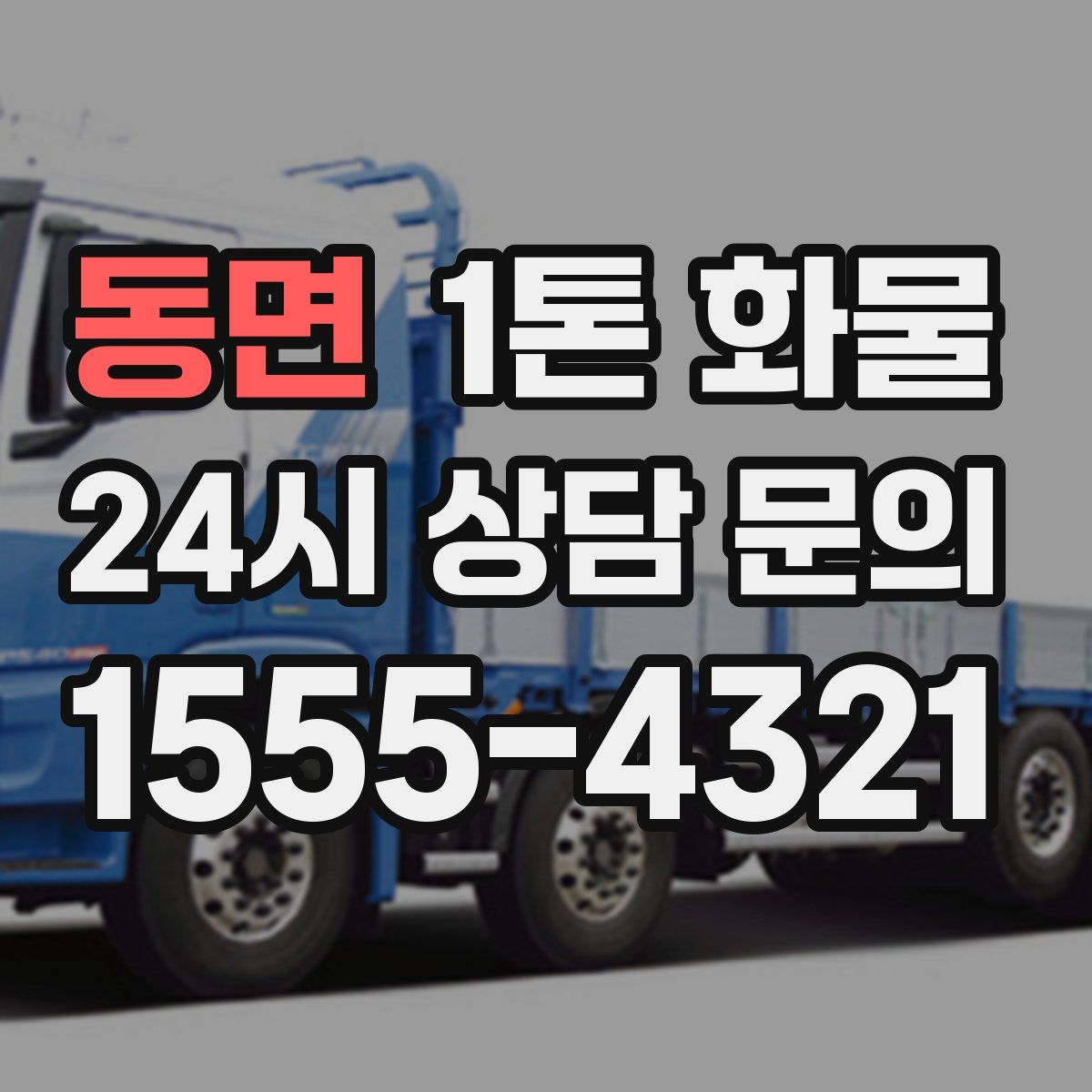 동면 1톤 화물
