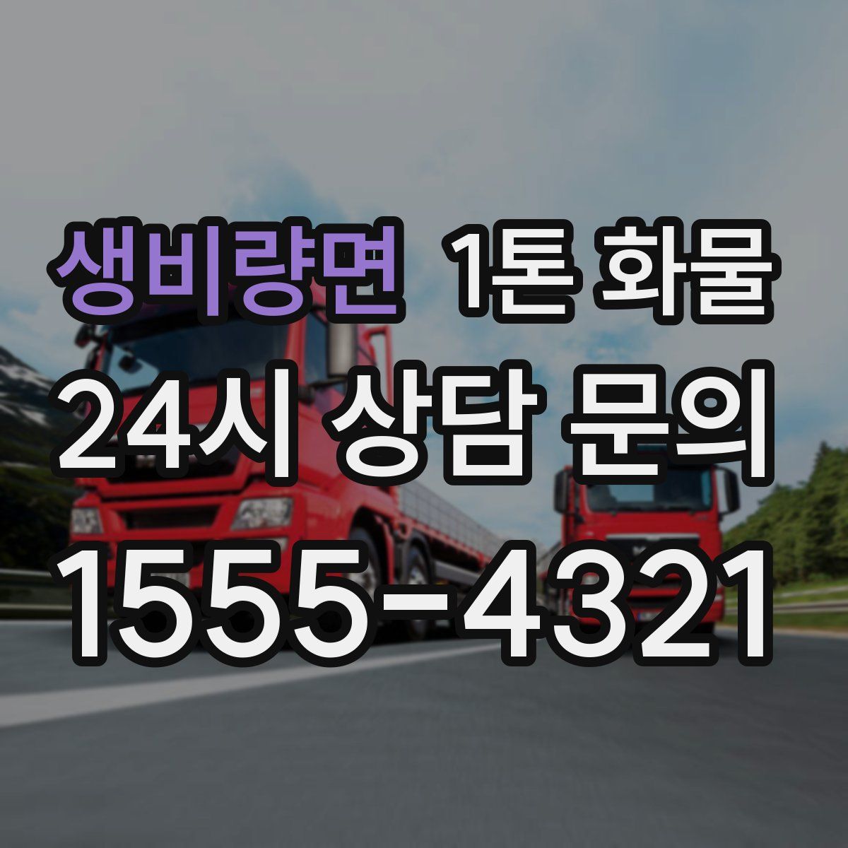 생비량면 1톤 화물