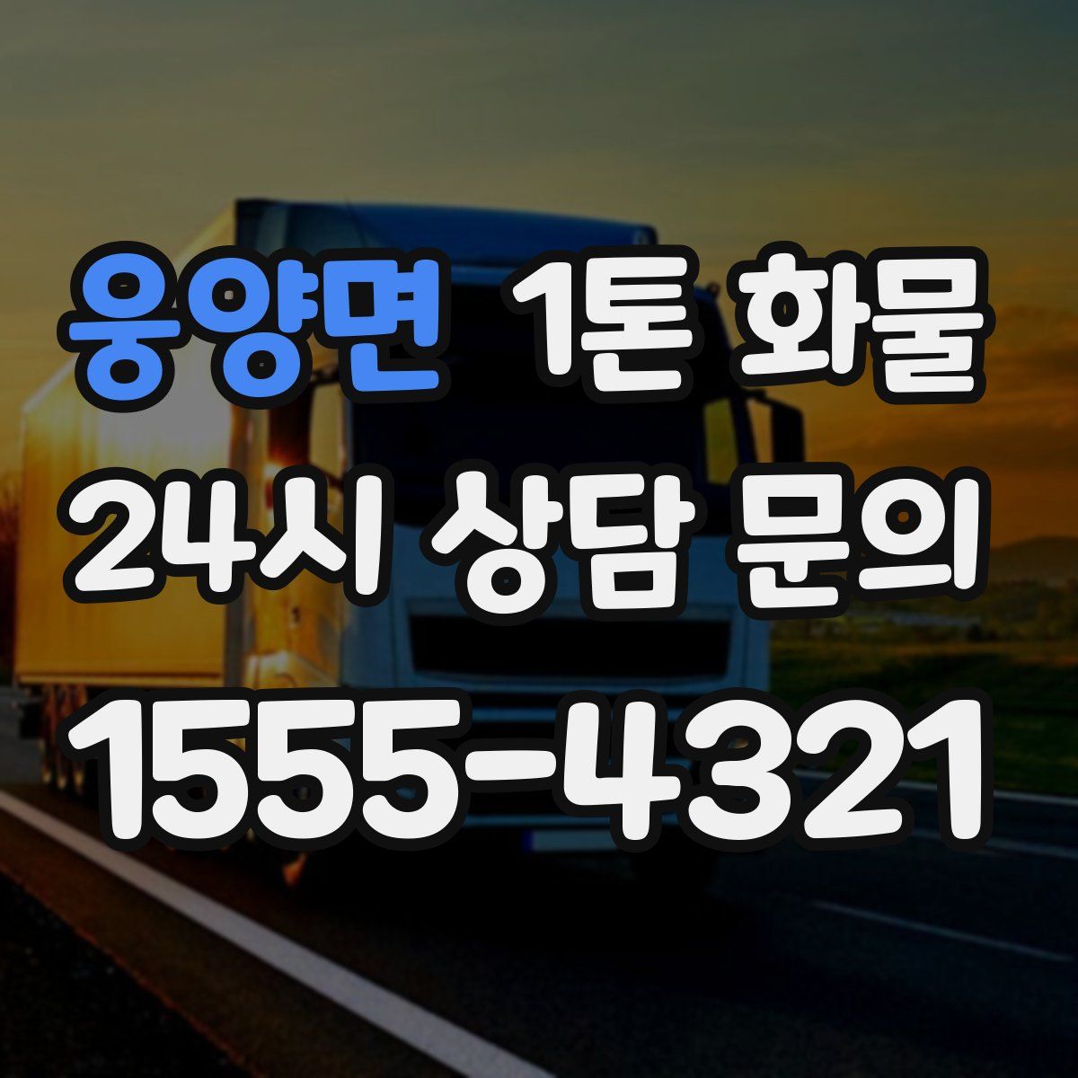 웅양면 1톤 화물
