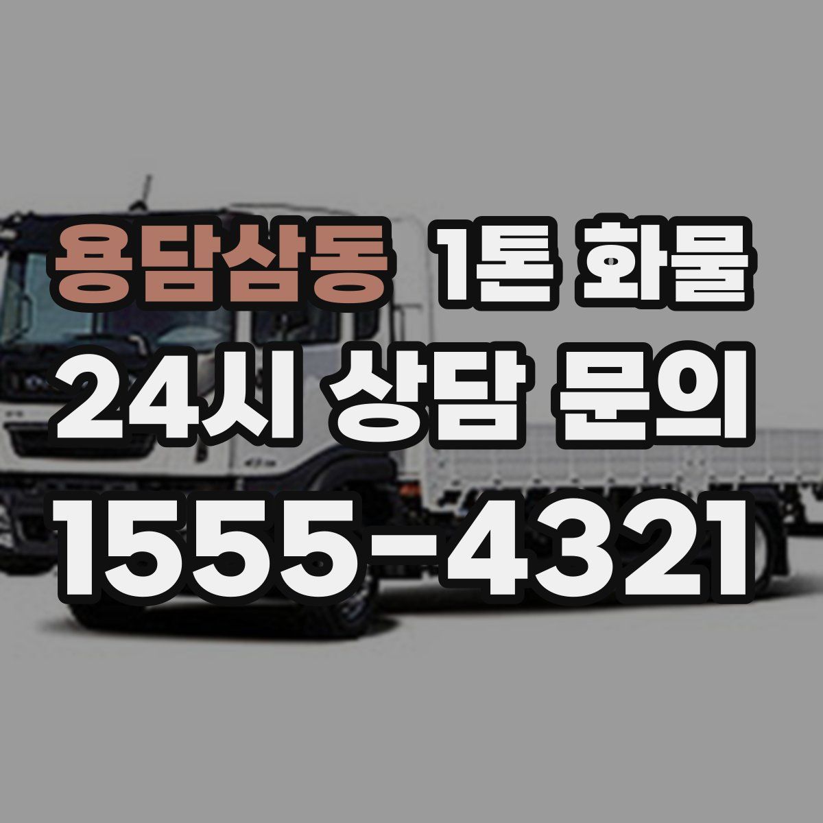 용담삼동 1톤 화물