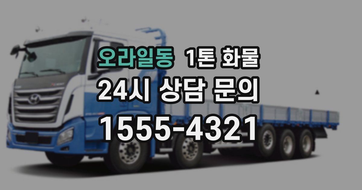 오라일동 1톤 화물