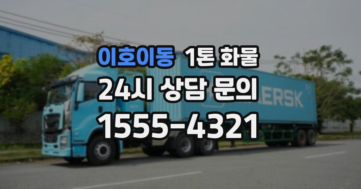 이호이동 1톤 화물