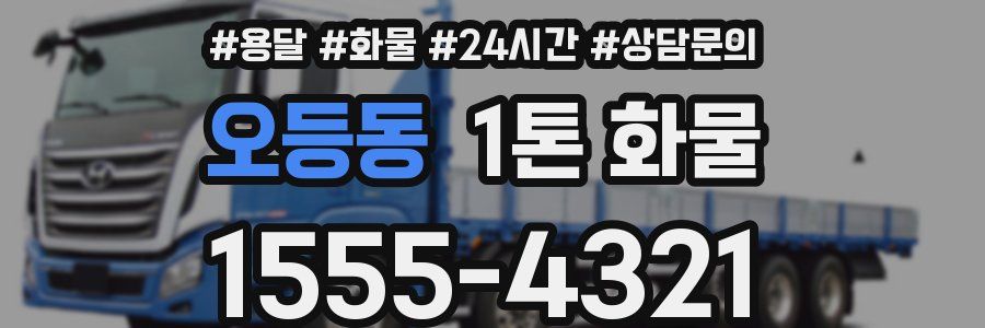 오등동 1톤 화물