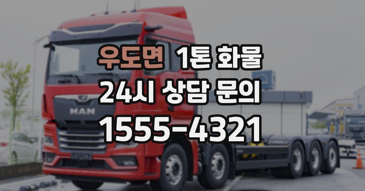 우도면 1톤 화물