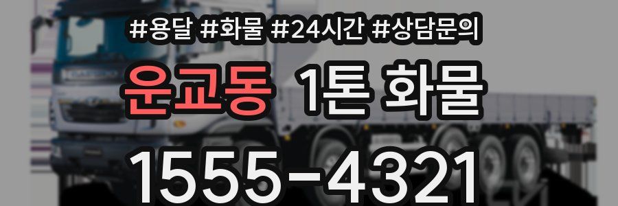 운교동 1톤 화물