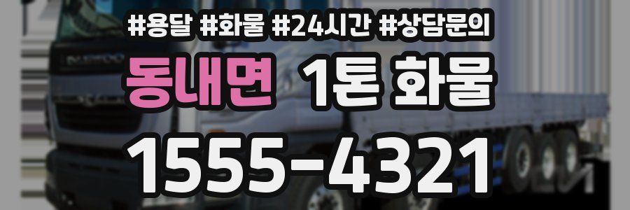 동내면 1톤 화물