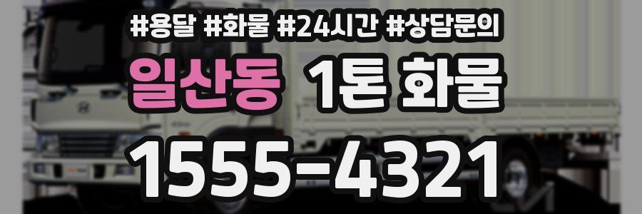 일산동 1톤 화물