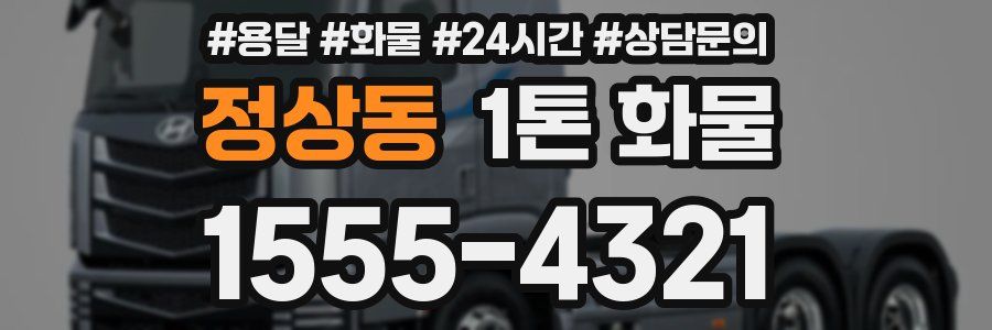 정상동 1톤 화물