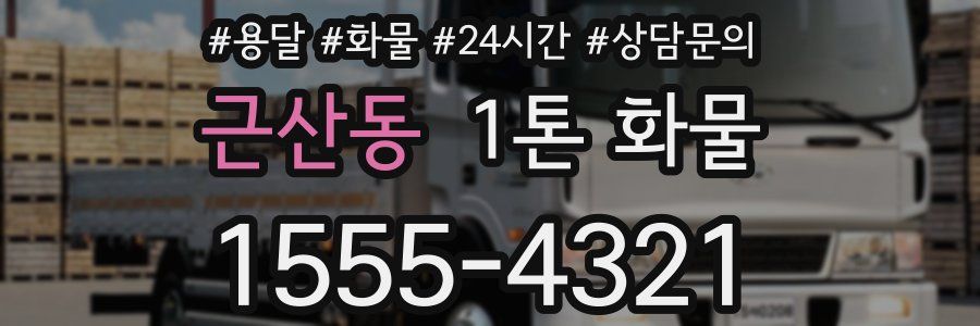 근산동 1톤 화물