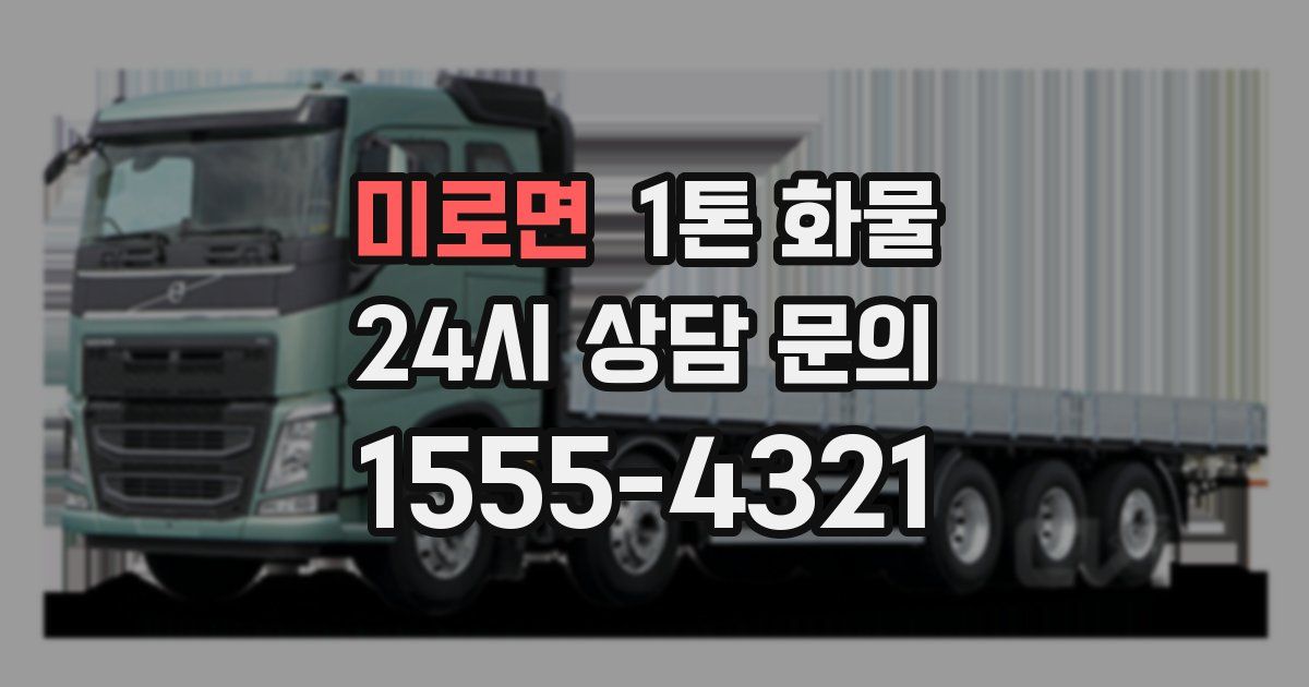 미로면 1톤 화물