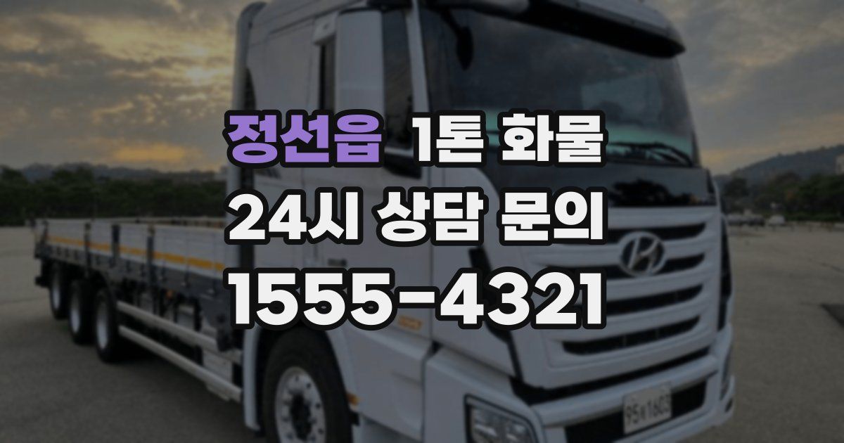 정선읍 1톤 화물