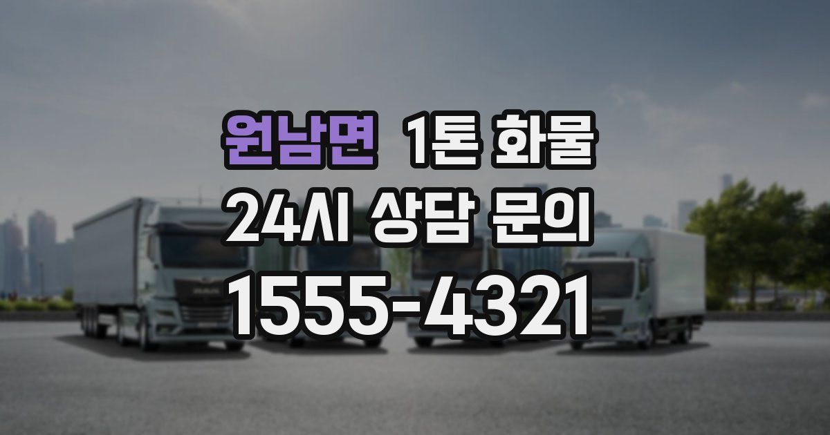 원남면 1톤 화물