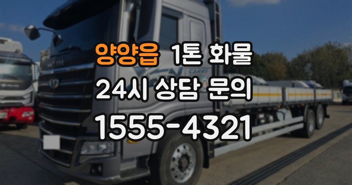 양양읍 1톤 화물