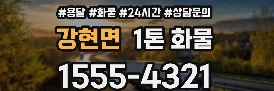 강현면 1톤 화물
