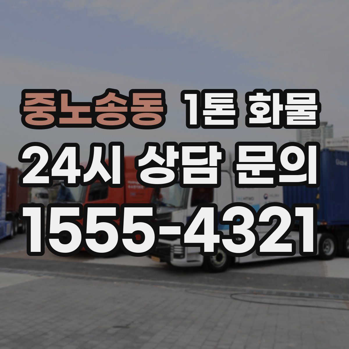 중노송동 1톤 화물