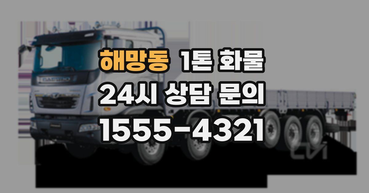 해망동 1톤 화물