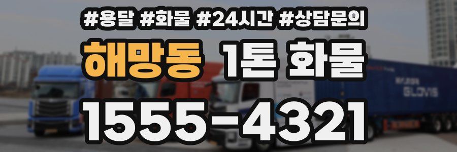 해망동 1톤 화물