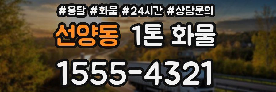 선양동 1톤 화물