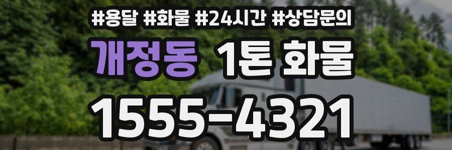개정동 1톤 화물