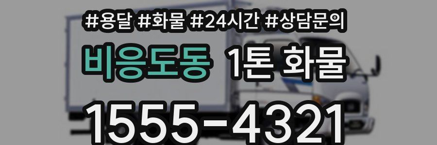 비응도동 1톤 화물