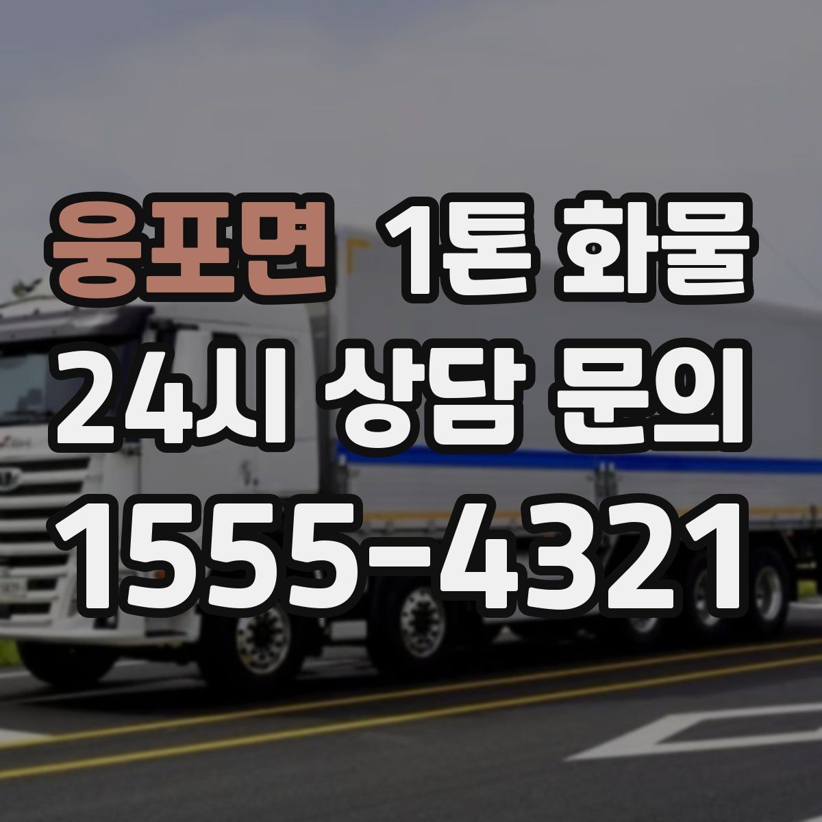 웅포면 1톤 화물