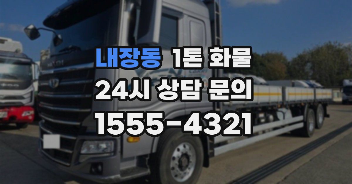 내장동 1톤 화물