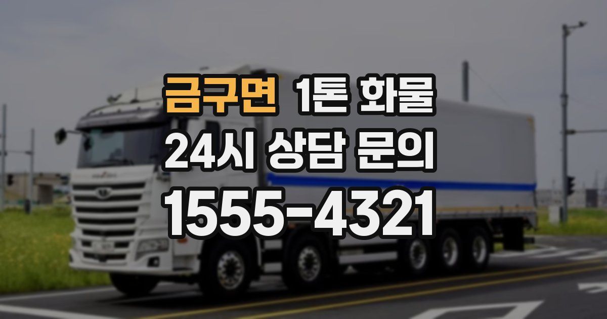 금구면 1톤 화물