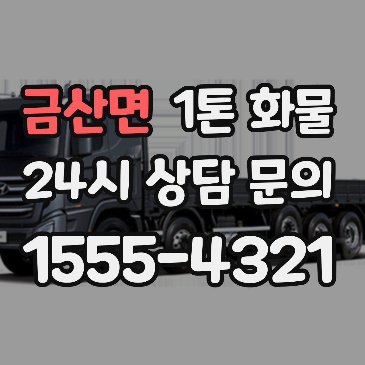 금산면 1톤 화물