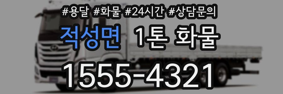 적성면 1톤 화물